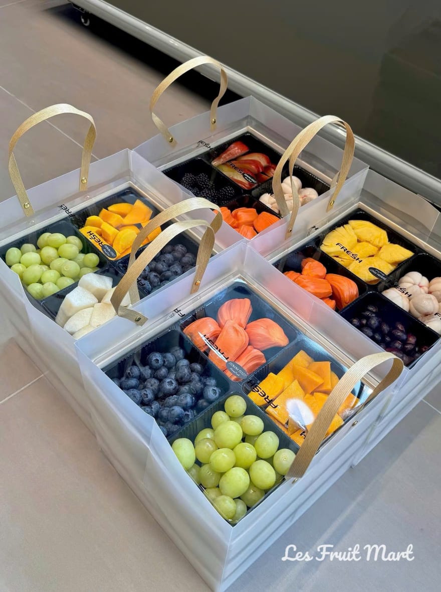 Trái cây cắt sẵn theo mùa - Combo trái cây mùa xuân