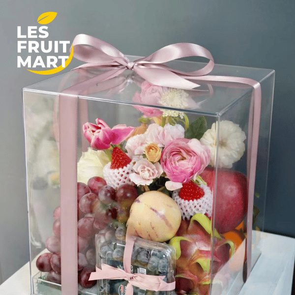 Giỏ trái cây hộp mica trong suốt