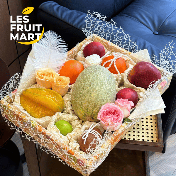Fruit mix 003: Đào, dưa lưới, xoài – đốt mỡ hiệu quả