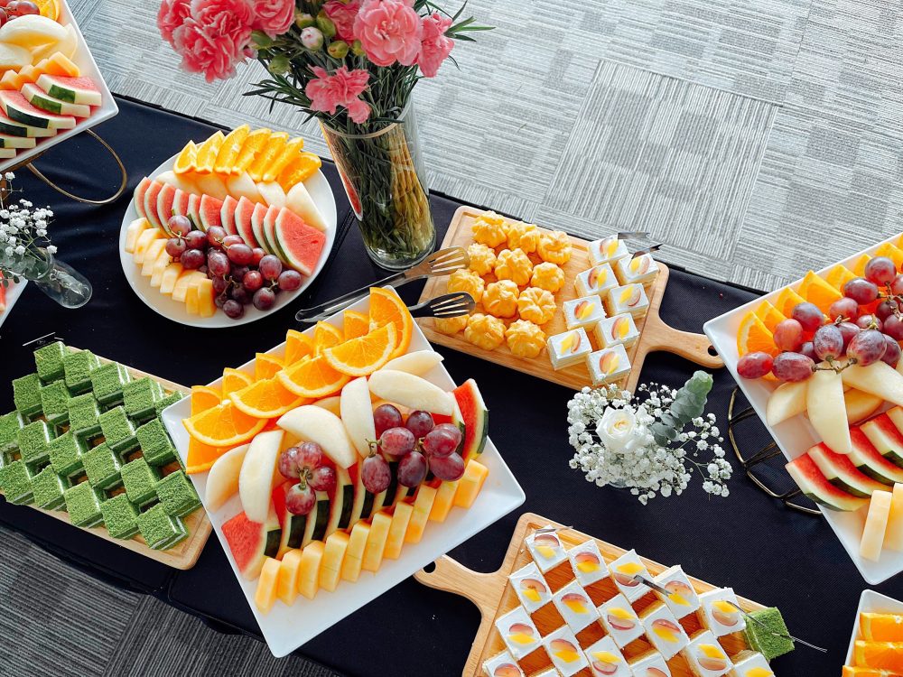 Teabreak cho tiệc cưới không gian mở