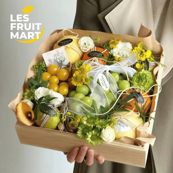 Giỏ trái cây gỗ sang trọng