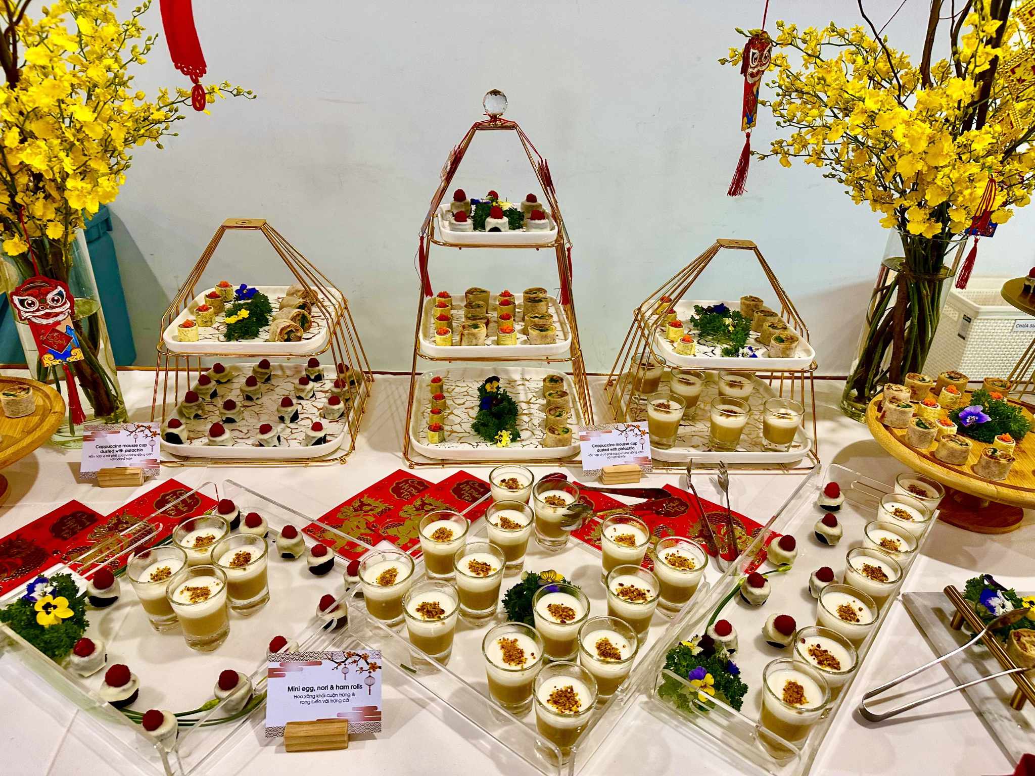 Teabreak cho tiệc cưới - trang trí linh hoạt
