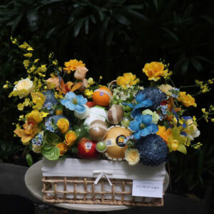 LUNA AURORA FRUIT BASKET / GIỎ LỤC BÌNH TONE XANH-VÀNG